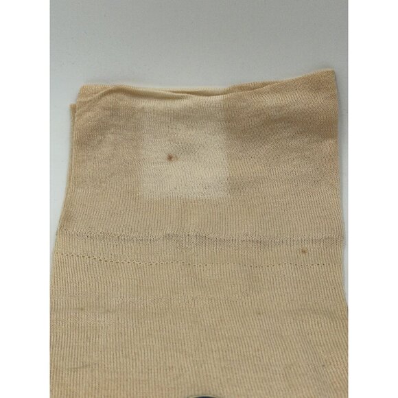 Vintage Silk Gauze Weight Stockings Cross Stitch & Double Sole Stops Victorian - Picture 8 of 10